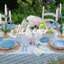 Gingham Ruffle 18" x 90" Table Runner-795948124-795948115