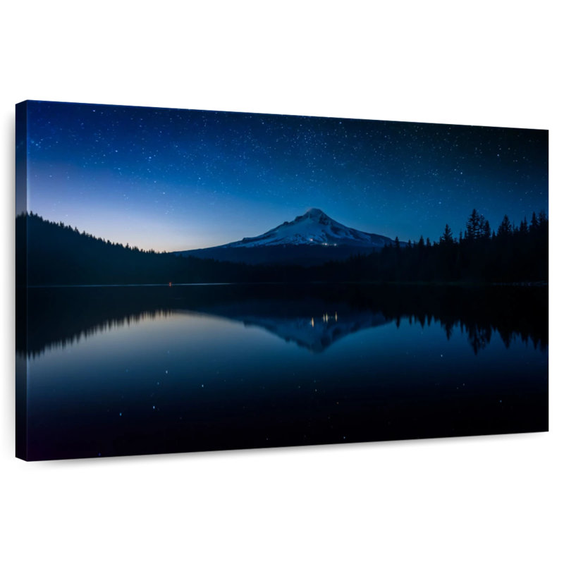 Alvord Mount Hood, paysage de nuit, H 26 po x l 39 po