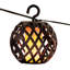 Indoor / Outdoor 8 - Bulb Solar Powered LED Shaded String Light