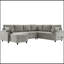 Canapé modulaire avec grand espace de rangement, deux porte-gobelets et ports de chargement-1360419905
