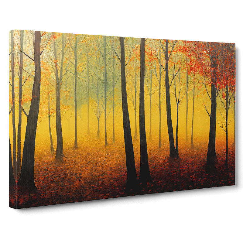 Enviable Autumn Forest - Wrapped Canvas, 40cm H x 60cm W x 3cm D