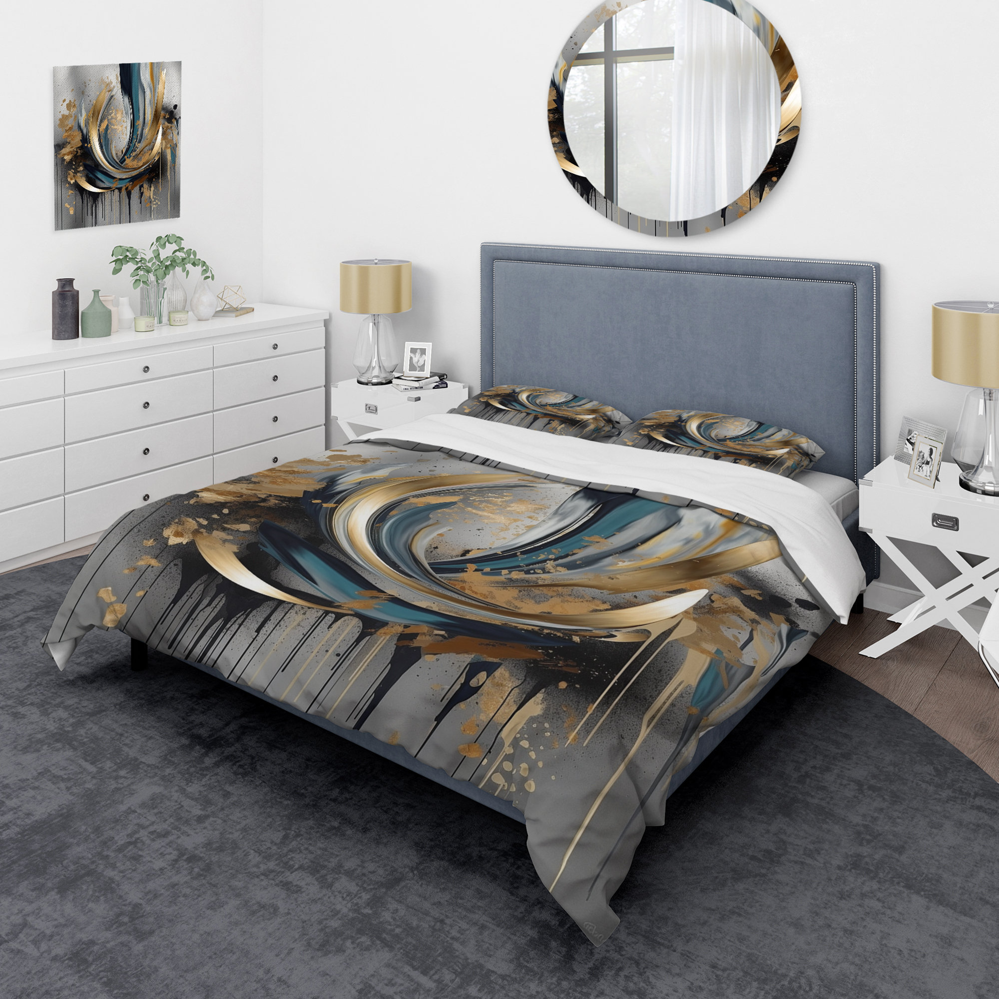Design Art Abstract Shapes And Infinity Lines IV - Abstract Shapes ...