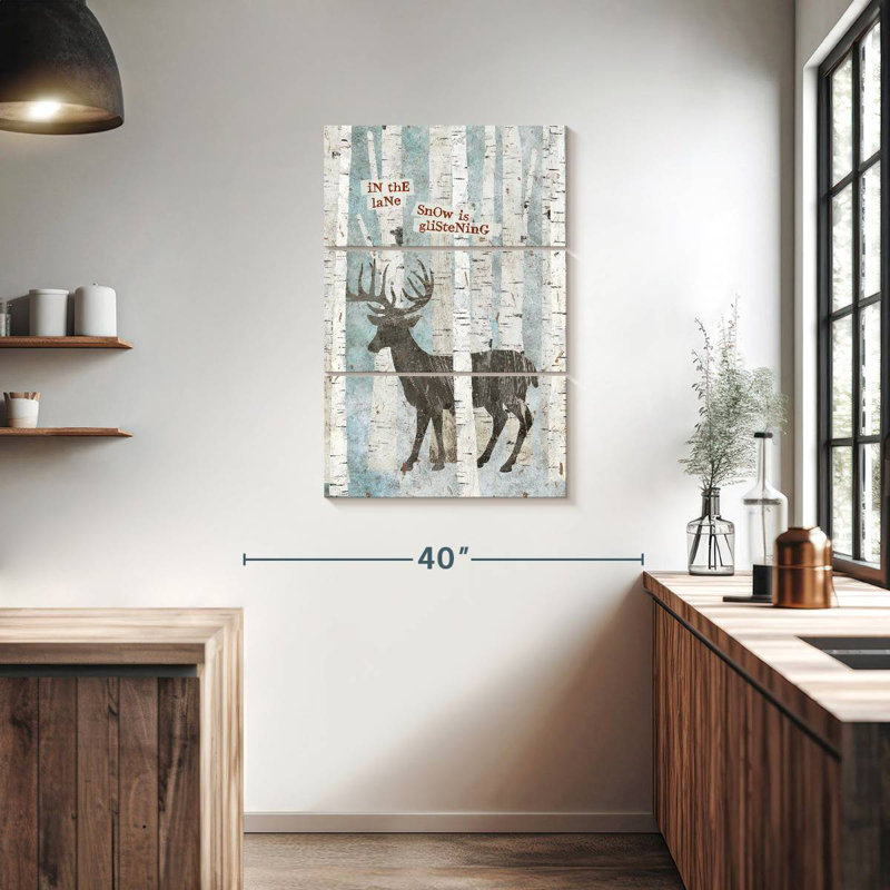 Cerf Brampt Winter Wonderland I, H 38 po x l 24 po