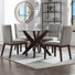 Vosburg 4 - Person Glass Top Pedestal Dining Set