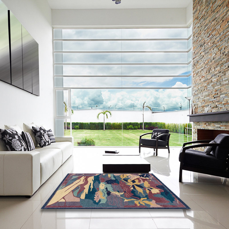 Tapis multicolore Milaina, Carré 6 pi