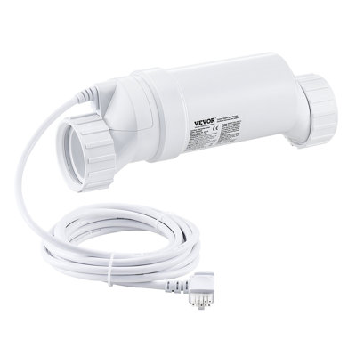 Salt Water Chlorinator System, Pool Chlorination Cell Fits for Hayward W3T-Cell-3 (T3), Pool Cell Salt Water System for In-Ground Swimming Pools up to 15,000 Gallons, 15 ft Power Line, White