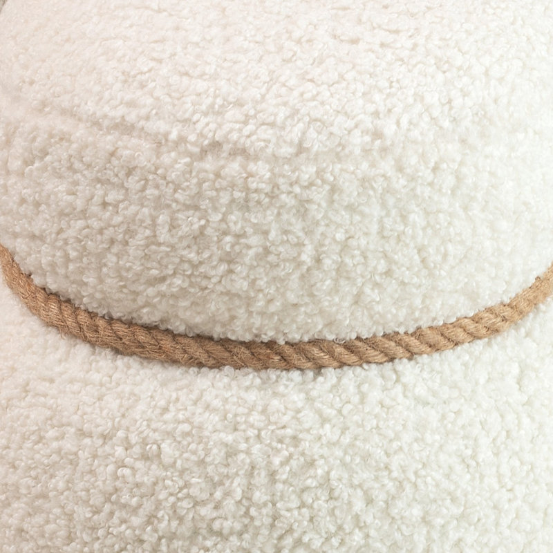 Snowman Stool, White
