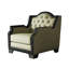 Fauteuil capitonné l 37 po Biskoupky