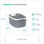 LIVIVO Plastic Decorative Basket-67107461