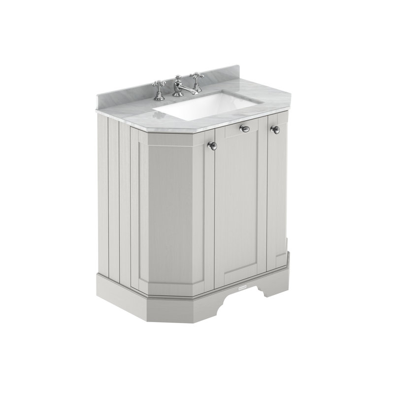 Old London 750mm Free-standing Single Vanity, Timeless Sand, Grey