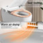 Combinaison de bidet de toilette intelligente avec couvercle / siège ouvert avec capteur de pied, affichage à DEL, buse autonettoyante, siège chauffant, veilleuse, commande à bouton, chasse d'eau en cas de panne de courant, fermeture en douceur, chass