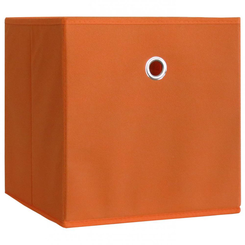 Rebrilliant Fabric Box, Orange, Without Lid