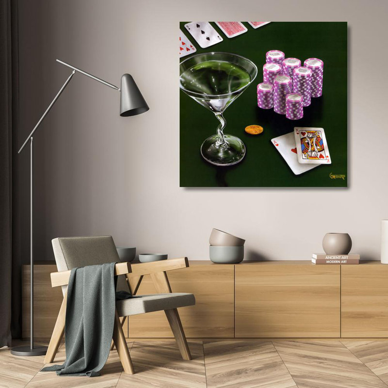 Poker Chips Big Slick, H 20 po x l 20 po