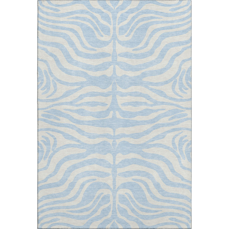 Premium Machine Washable Kian AMF1042 Animal Print Rug, Rectangle 5 pi x 7 pi 6 po