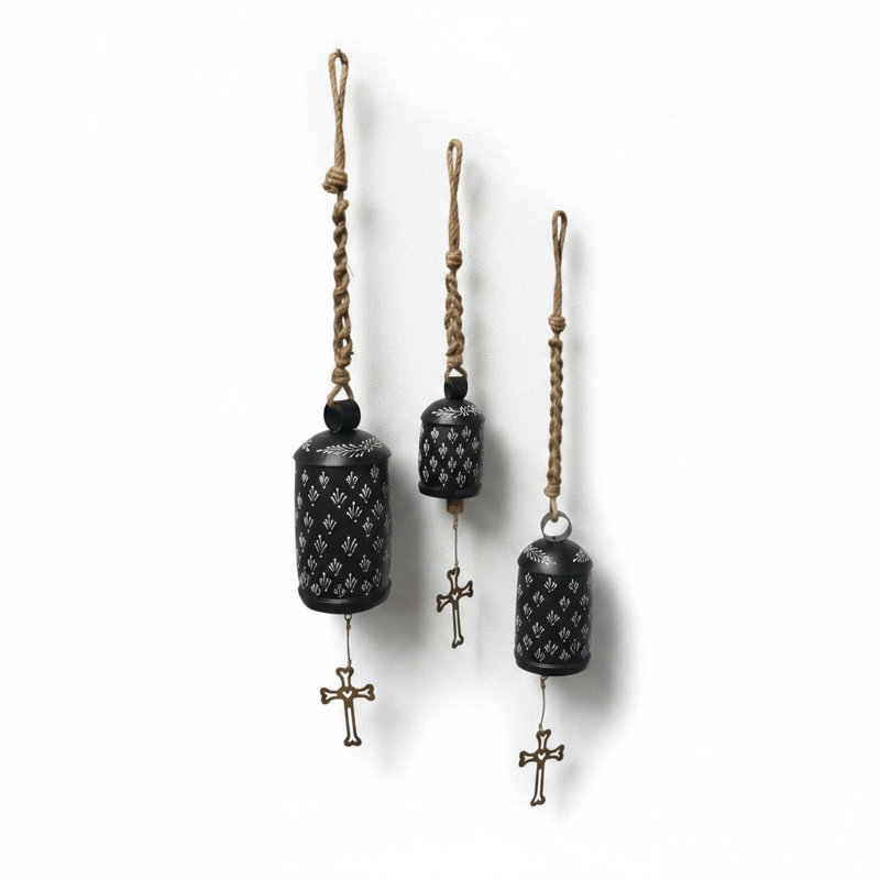 Set of 3 Andys Bells in Charcoal