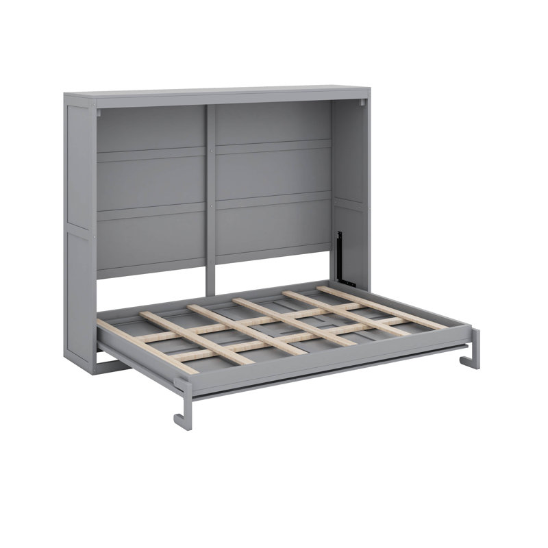 Structure de lit escamotable, lit escamotable moderne, Grand lit, Gris