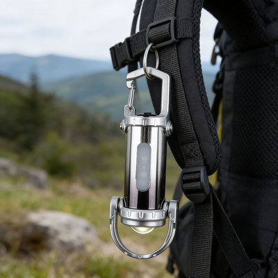 Rack Multi Functional Mini Keychain Light Outdoor Portable Hook Pocket Lighting Floodlight Flashlight