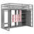 Wood Loft Bed With Wardrobe-999532664-999532667