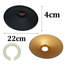 Bardem 10cm H Metal Cone Lamp Shade ( Uno ) in Black