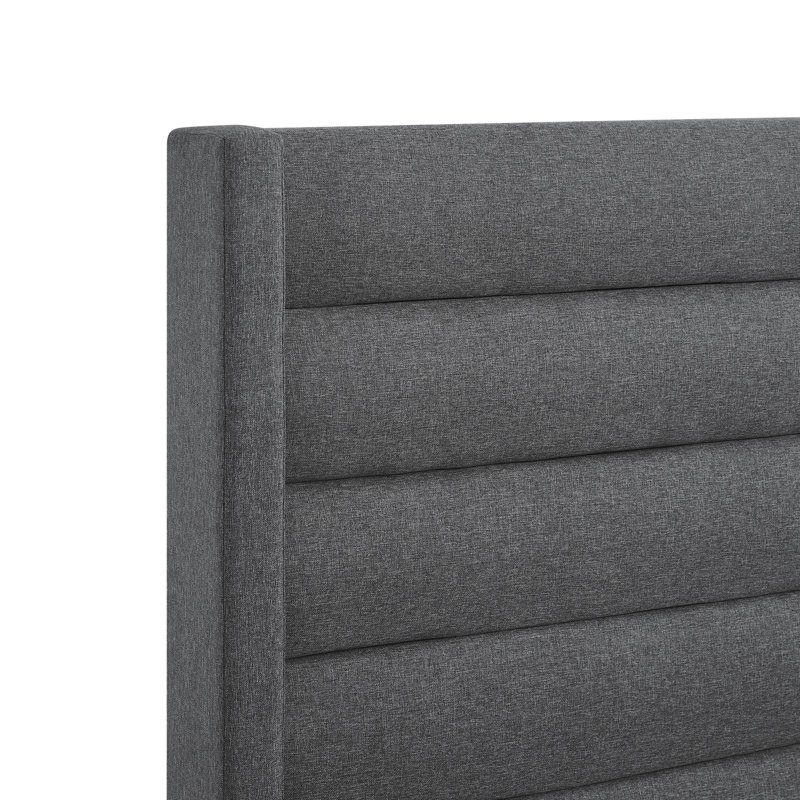 Lomas Upholstered Bed, Extra Long Twin, Grey