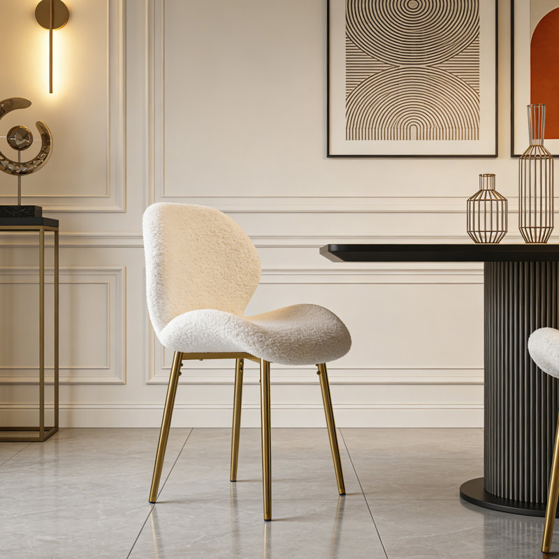 Chaise de salle à manger rembourrée Modern