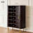 24 Pair Shoe Storage Cabinet, 31.5 Inch 6-Tier Shoe Cabinet with Adjustable Shelves & Sliding Doors, Mid-Century Modern Freestanding Shoe Storage Organizer for Entryway, Hallway, Living Room-101295442
