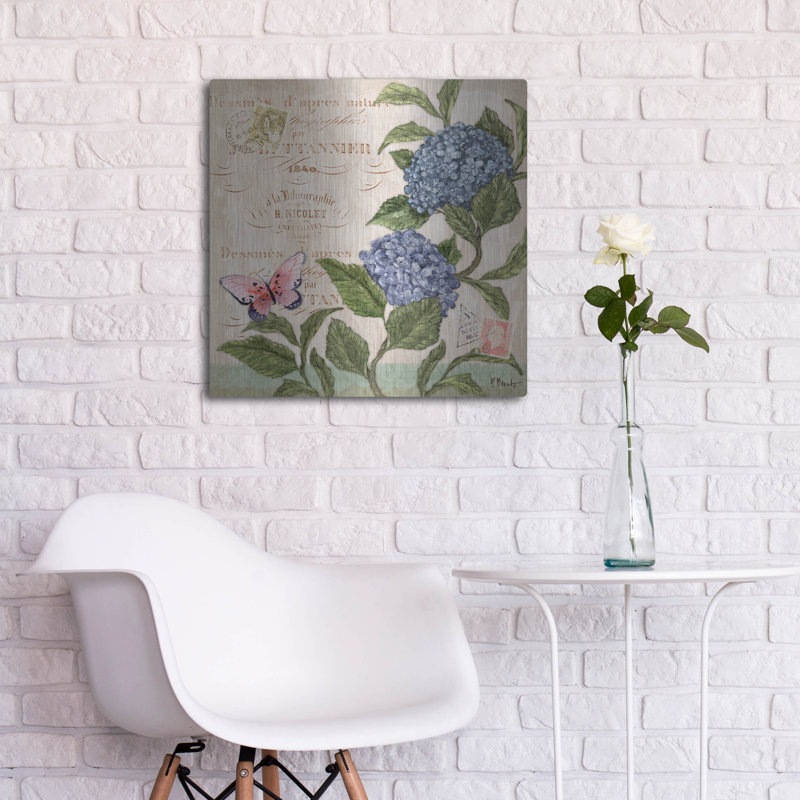 «Parisian Hydrangeas II» par Paul Brent, H 12 po x l 12 po