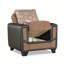 Fauteuil convertible moderne rembourré avec rangement