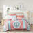 Embroidered Coral Medallion Fitted Sheet Bedding - Full With Sheets
