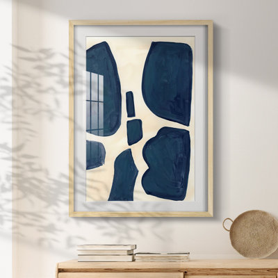 Blue Pieces II -Framed Print