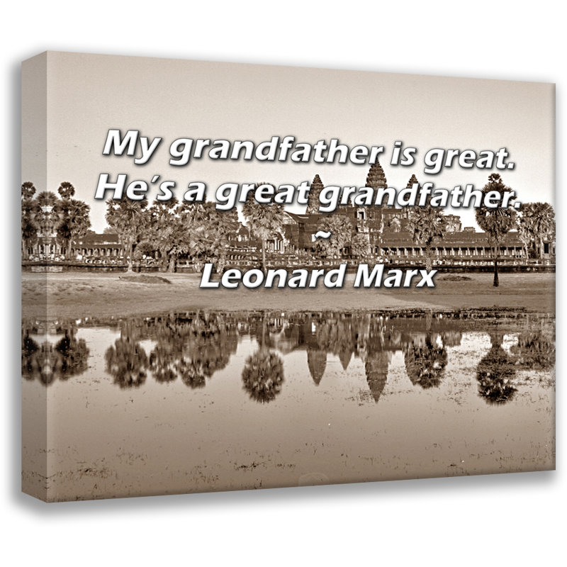 Toile tendue avec toile Trinx par Leonard Marx: «Mon grand-père est génial. C'est un arrière-grand-père