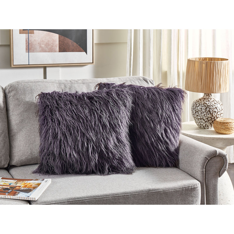 Geneve Square Throw Cushion, Grey