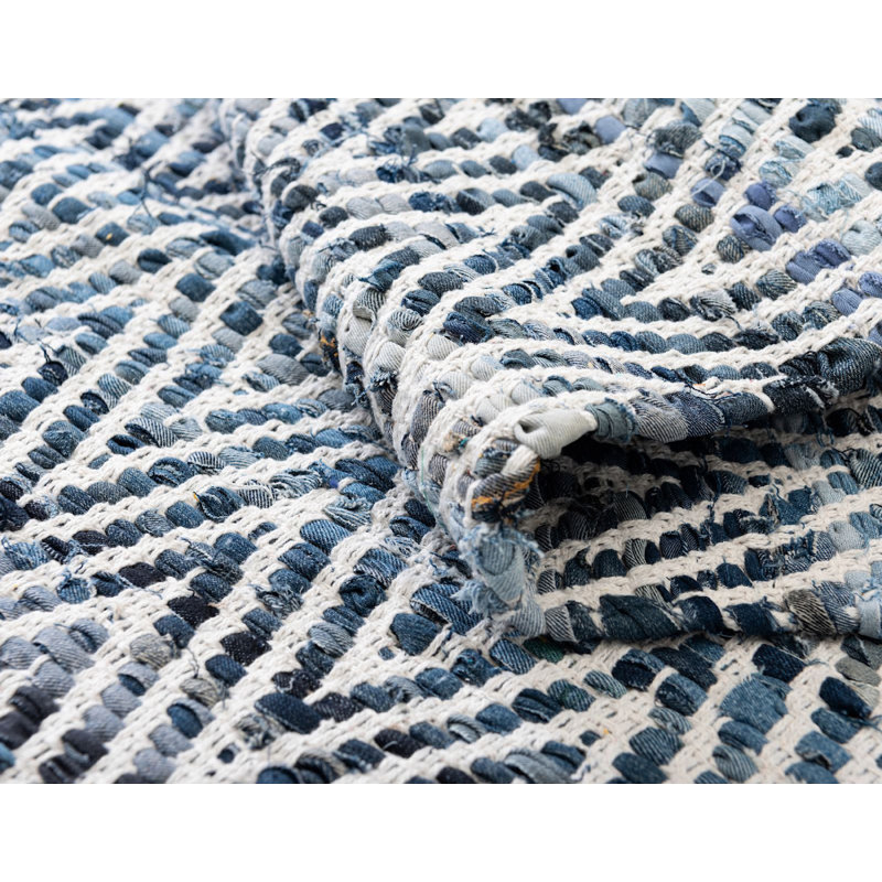 Tedesco Cotton Abstract Indoor Rug, Runner 2'7" x 10'