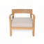 Fauteuil de patio extérieur en bois d'acacia