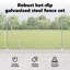 120 cm H x 2500 cm W Steel Border Fencing