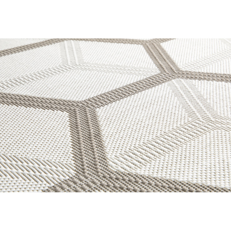 Jalynn Geometric Recycled P.E.T Area Rug, Rectangle 80 x 150cm