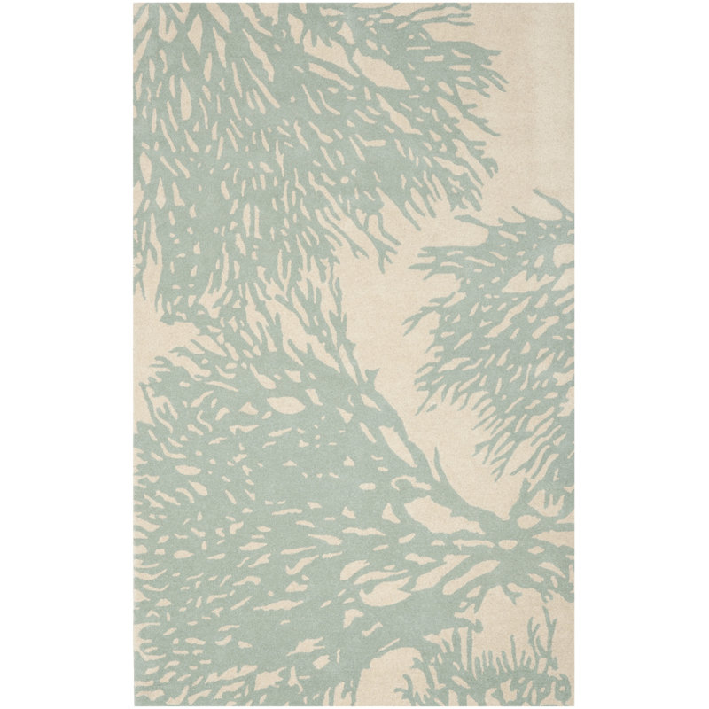 Wimborne Hand Tufted Wool Floral Rug, Rectangle 2'6" x 4'