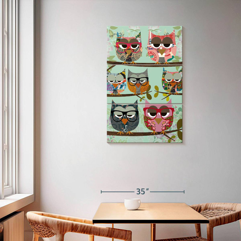 Brampt Owl Friends, H 57 po x l 36 po