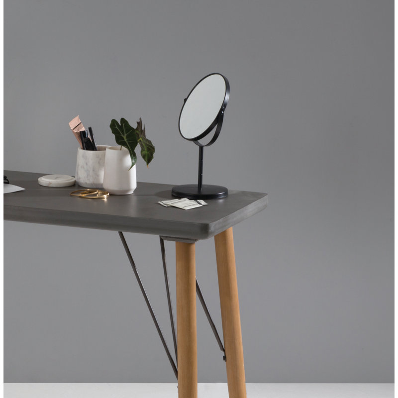 Metal Flat Mirror, 29cm H x 18cm W, Silver