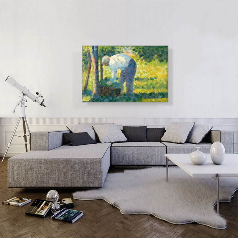 «The Gardener 1883» par Georges Seurat, reproduction d'art sur toile tendue, H 26 po x l 40 po x 1,5 po