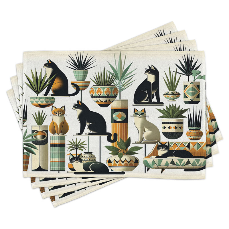 Ensemble de 4 napperons Ambesonne