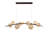 Modern Minimalist Style Restaurant or Bar Chandelier, Gold and black, two colour options-118294923-122090747