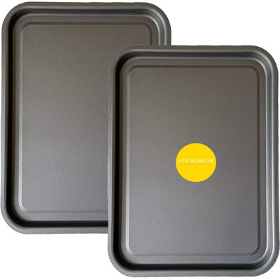 KITCHENEUR Non-Stick Aluminium 2 Piece Baking Tray Set