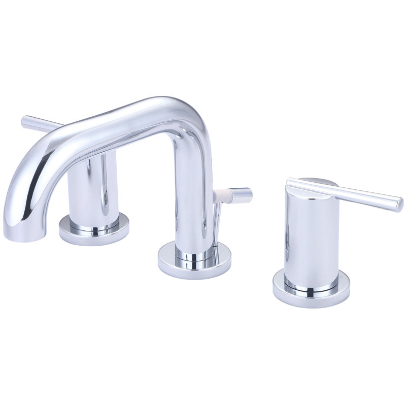 Widespread 2-handle Bathroom Faucet with Drain Assembly, Polished Chrome