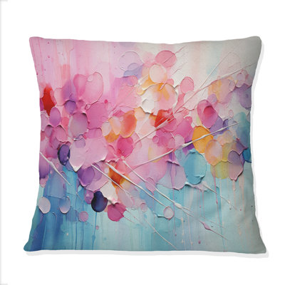 Coussin rose et rose pastel