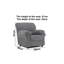 Helgrid Upholstered Armchair with Footstool