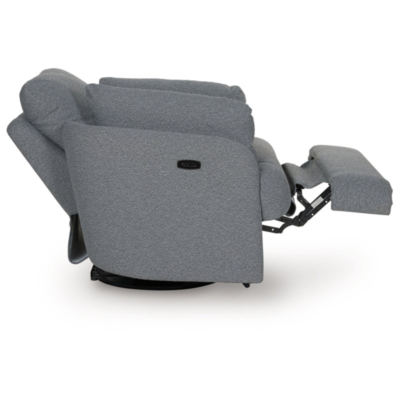 Alainmont Next-Gen Nuvella Swivel Power Recliner, Gray