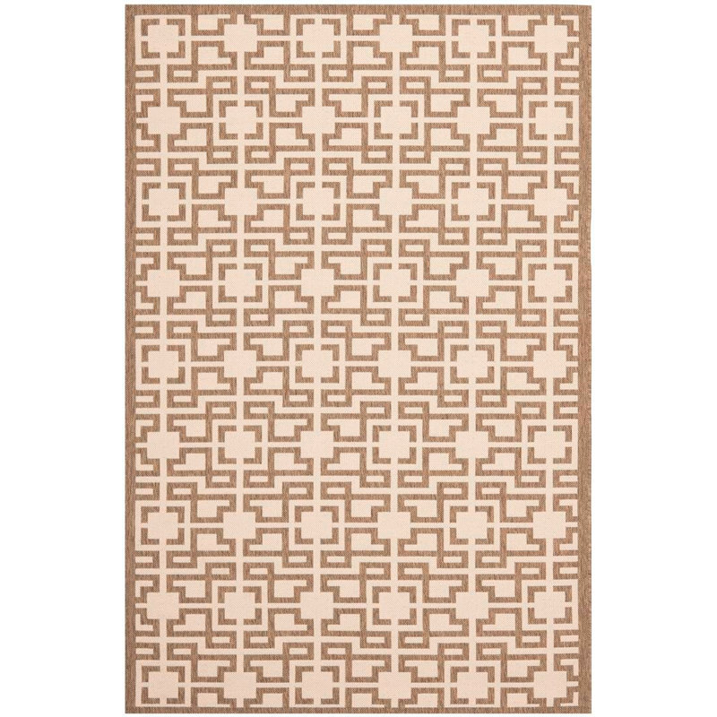 Tapis géométrique Jamon Martha Stewart Performance, Rectangle 5 pi 3 po x 7 pi 7 po