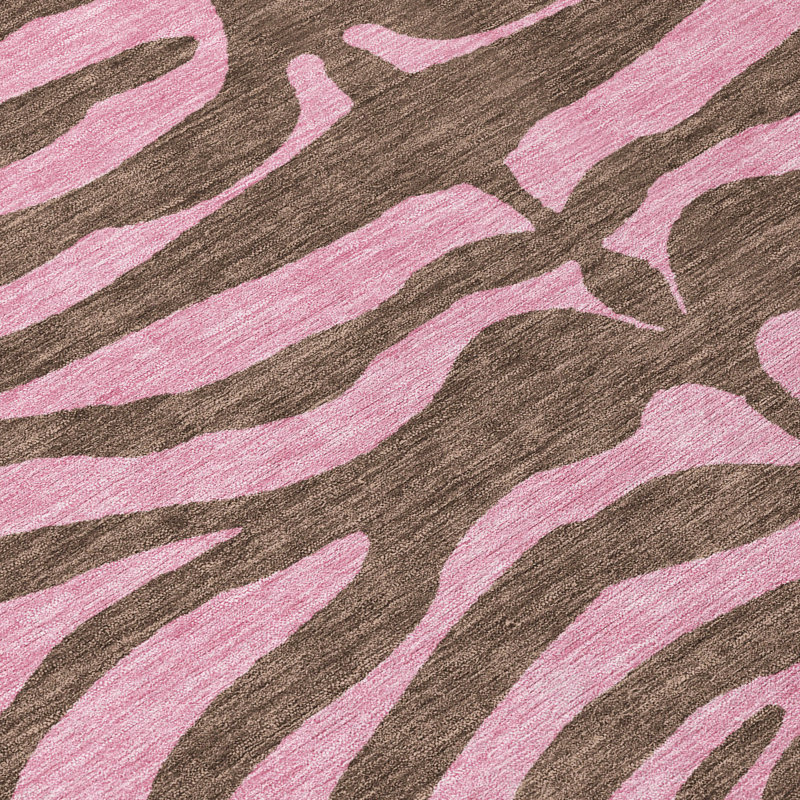 Fernelle Brown Washable Indoor-Outdoor Rug - , 8' x 10'