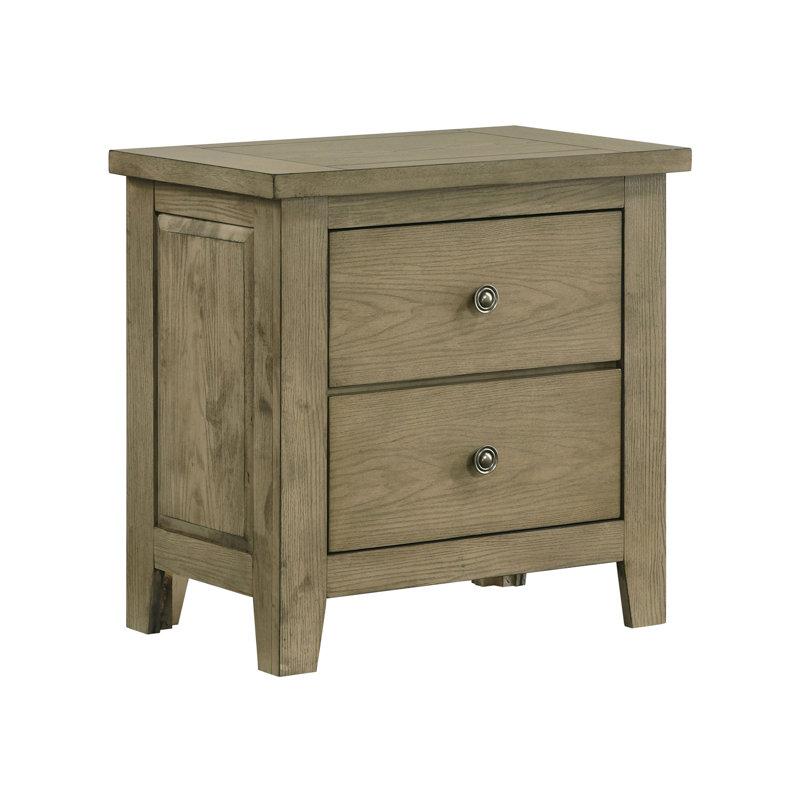 Fully Assembled 2-Drawer Nightstand